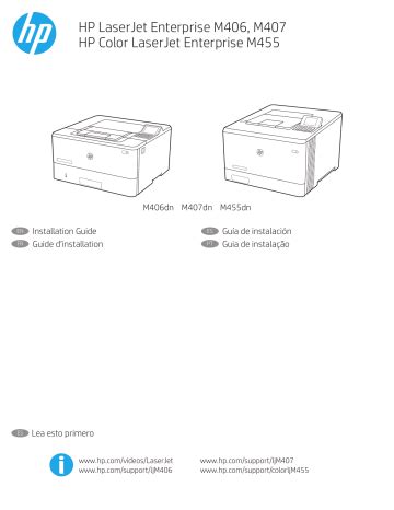 HP LaserJet Enterprise M406 Series Color LaserJet Enterprise M455