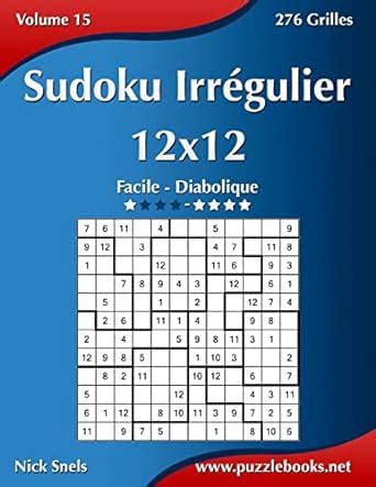 Sudoku Irr Gulier X Facile Diabolique Volume Grilles