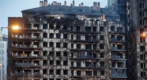 Vídeos del incendio del edificio de Valencia