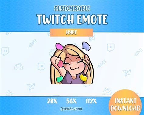 Twitch Emote Hype Etsy