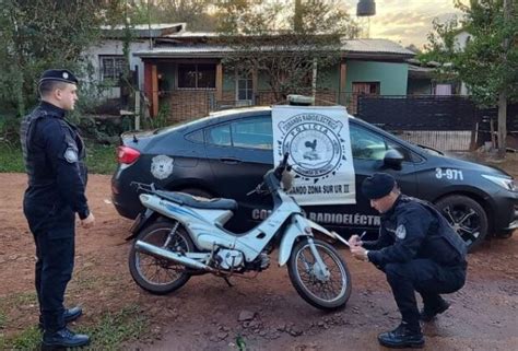 La Rápida Intervención Policial Permitió Recuperar Una Motocicleta Sustraída En Oberá