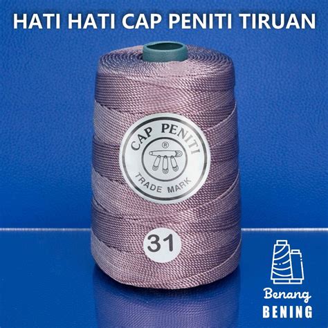 Jual Benang Nylon No D Cap Peniti Warna Ungu Pastel