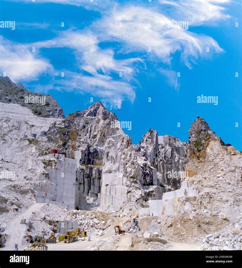 Carrara Italy Marble Quarry In Fantiscritti Valley Marble Works Of