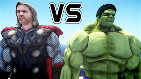 HULK VS THOR EPIC BATTLE YouTube