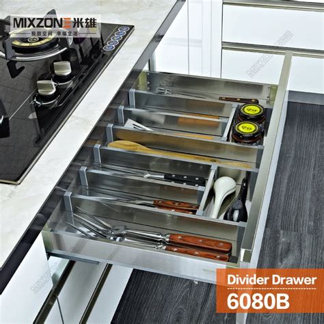 Kitchen Cabinet Cutlery Tray Utensil Divider Basket Drawer Organizer