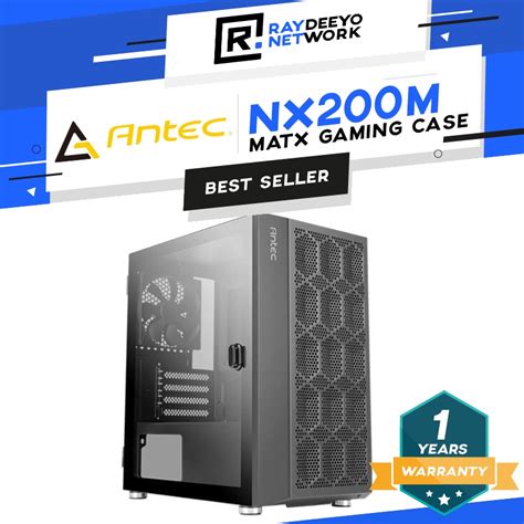 Antec NX200M MATX Mini Tower Gaming Case Tempered Glass Mesh Front