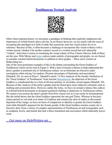 Olmec Vs Teotihuacan Culture Analysis | PDF