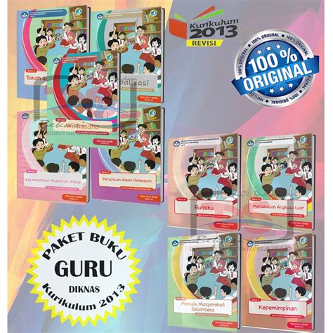 Jual Buku Guru Kelas Sd Kurikulum Revisi Paket Semester