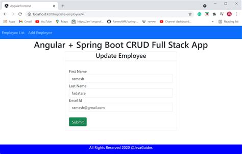 Angular 12 Spring Boot CRUD Example