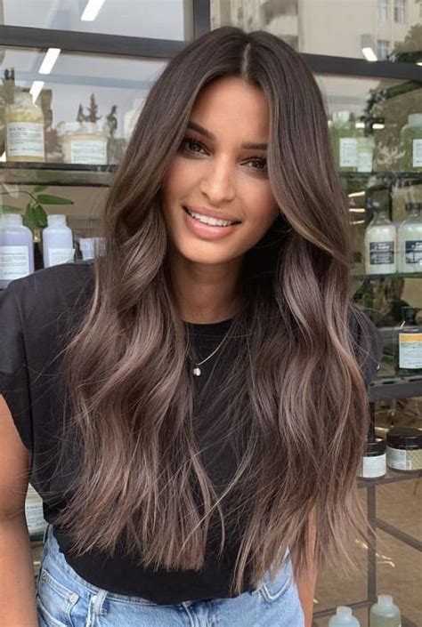 Dark Brown Hair Balayage Brown Hair With Blonde Highlights Brunette