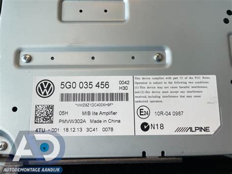 Radio Amplifier Volkswagen Golf Sportsvan 2 0 TDI 150 16V 5G0035456