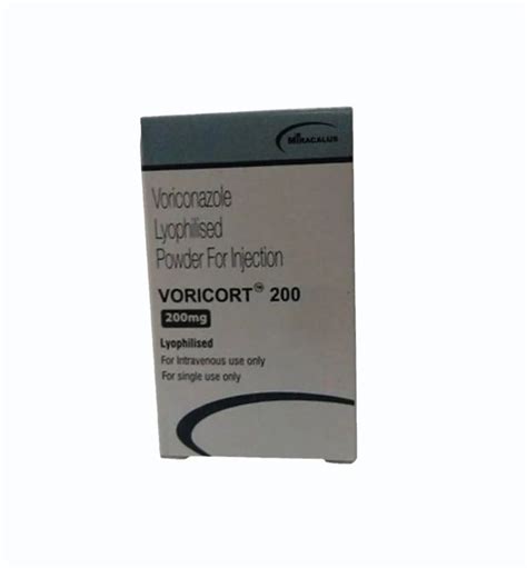 Voriconazole Voricort Mg Injection Vial Treatment Infection Drug