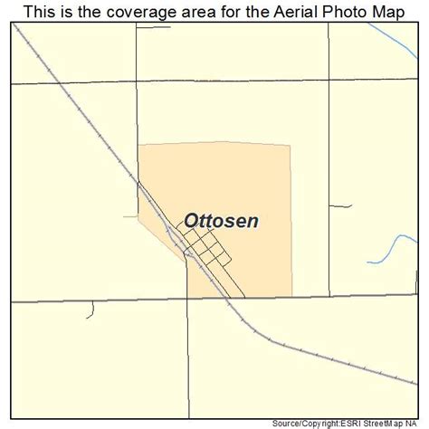 Aerial Photography Map of Ottosen, IA Iowa