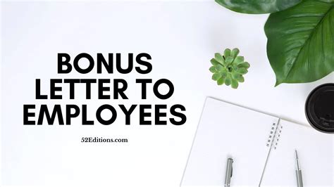 Bonus Letter To Employees Sample Get Free Letter Templates Print