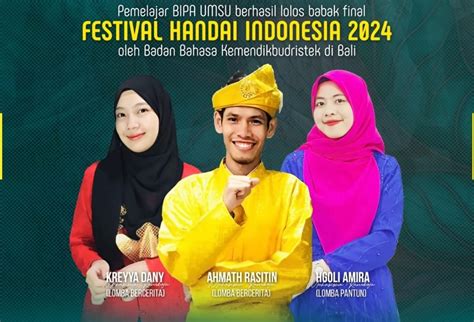 Tiga Mahasiswa Bipa Umsu Masuk Final Festival Handai Indonesia