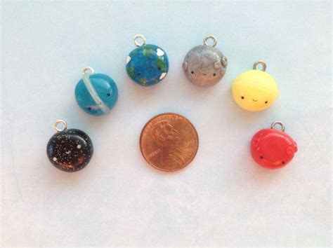 Polymer Clay Charms Kawaii Planets Really By Nicoleslilthings Clay