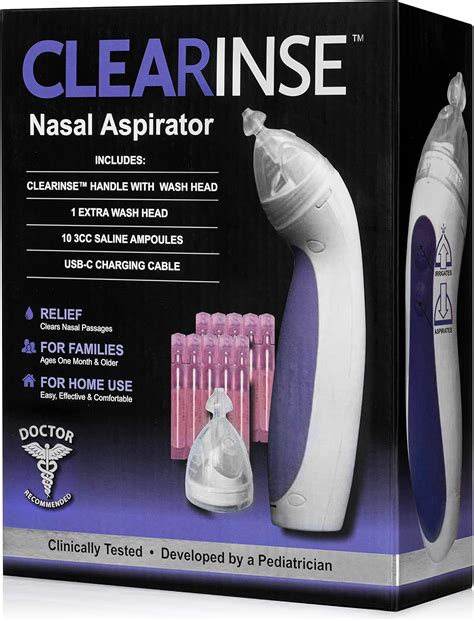 Clearinse Kit De Iniciaci N De Aspirador Nasal El Ctrico Limpiador De