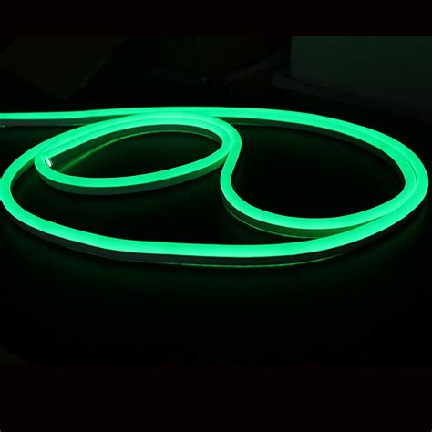 50m Roll Silicon Green Neon Led Light Strip Flexible And Ip65 12v