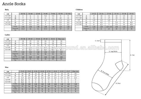 Sock Sizes Chart Artofit