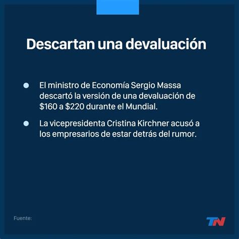 Sergio Massa Descartó Una Devaluación Durante El Mundial Y Negó Que