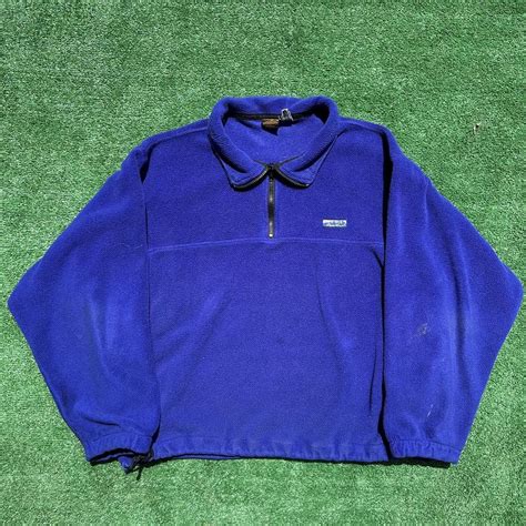 Vintage 80s Eddie Bauer 14 Zip Fleece Depop