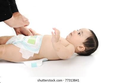 Naked Cute Baby Isolated On White Stock Photo Shutterstock