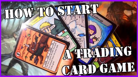 How To Start Making A Homemade Tcg Youtube