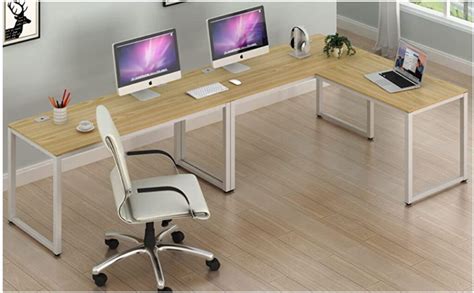 Shw Home Office 55x60 Large L Shaped Corner Desk