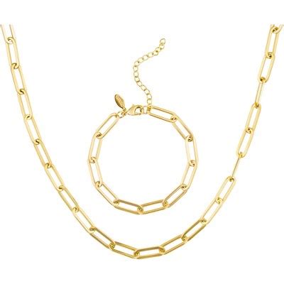 Benevolence La Paperclip Chain Necklace For Women 14k Gold Target