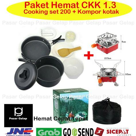 Jual Paket Ekonomis Paket Hemat Kompor Kotak Dan Cooking Set Nesting Sy