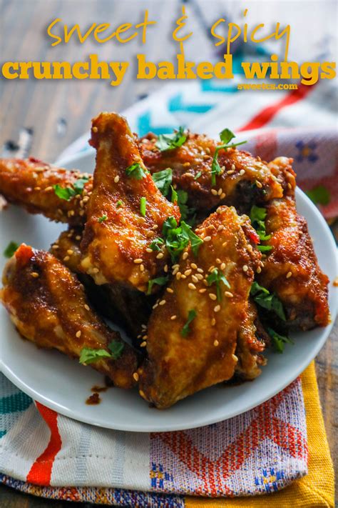 Sweet And Spicy Crispy Baked Chicken Wings Sweet Cs Designs