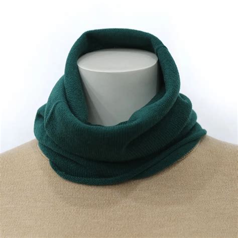 Winter Hiking Cycling Scarf Men Women Cervical False Collar Thick Warm Wool Knitted Elastic