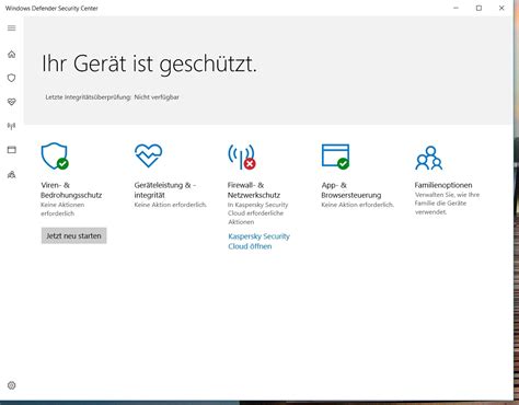 Windows Defender Security Center Meldet Fehler Wegen Kaspersky Security