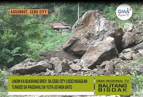 Balitang Bisdak Landslide Ug Rock Slide Sa Agsungot Cebu City