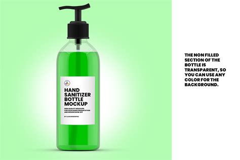 Hand Sanitizer Bottle Mockup By Illusiongraphic Thehungryjpeg