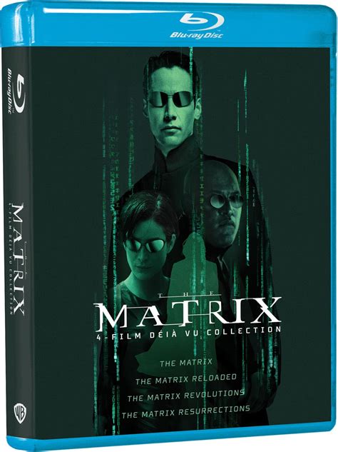 The Matrix 4 Film Deja Vu Collection Blu Ray 12 Free Shipping W