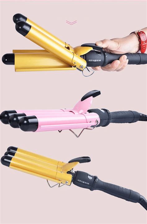 Home Use Fast Heating Three Barrel Big Wave Automatic Hair Curler With Lcd Display Buy Home