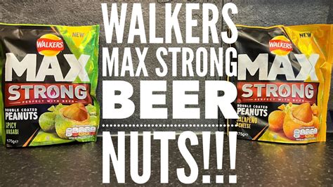 Walkers Max Strong Double Coated Peanuts Spicy Wasabi And Walkers Max