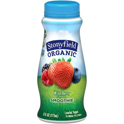 Stonyfield Organic Organic Wild Berry Lowfat Yogurt Smoothie Fl Oz