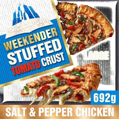 Chicago Town Weekender Tomato Stuffed Crust Salt Pepper Chicken Large