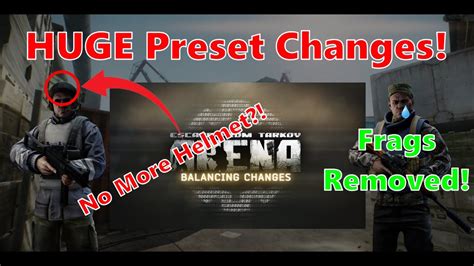 Eft Arena Major Preset Changes Balancing Update Guide Tarkovarena