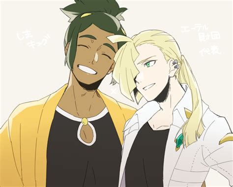 Gladion And Hau Pokemon And More Drawn By Mocollie Danbooru