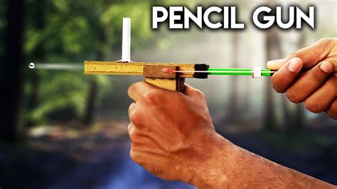 Pencil Gun 5 Minute Crafts By Mrkv Pencil Craft Trick With Pencil