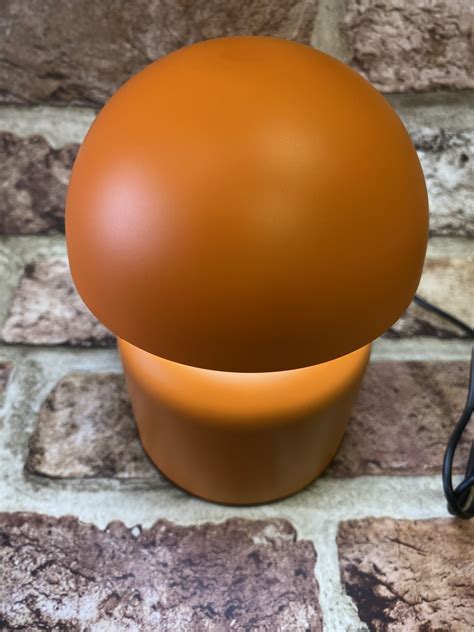 Table Side Lamp Impetu Led Rechargeable Cordless Orange Then Retro