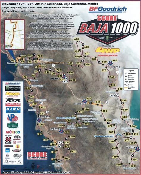 Bajanomad 2019 Baja 1000 Map And Discussion Powered By Xmb