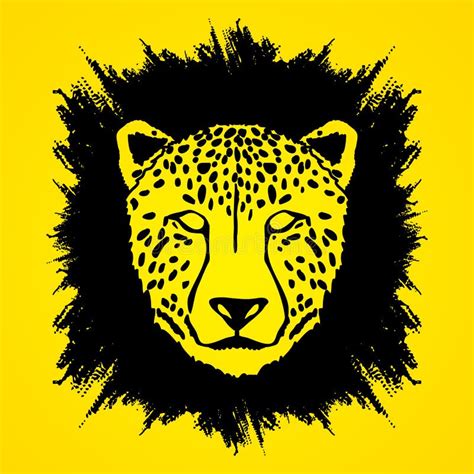 Cheetah Face Stock Vector Illustration Of Fierce Graphic 80664369