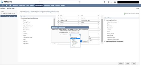 Netsuite Applications Suite Using The Inventory Worksheet Import