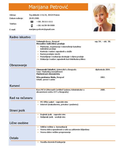 Kako Se Piše Cv Pisanje Efektivne Biografije