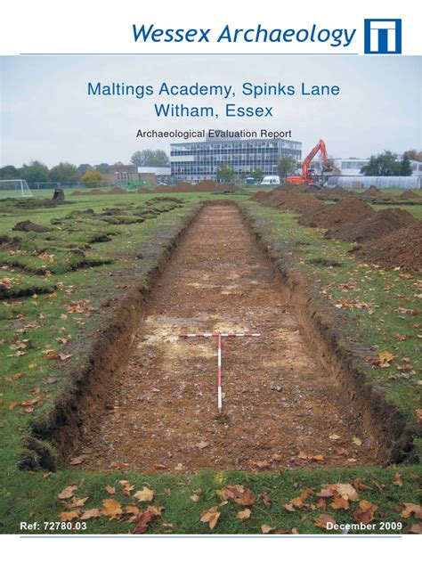 Maltings Academy, Spinks Lane, Witham, Essex | PDF | Excavation (Archaeology) | Archaeology