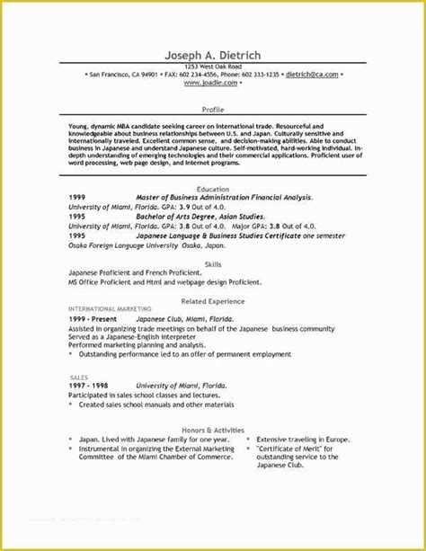 Microsoft Works Free Resume Templates Of 8 Microsoft Works Resume